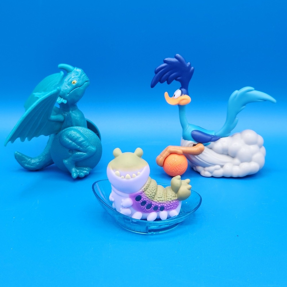 McDonalds & Burger King Children's Toys, Road Runner, Glordon, Storm Fly Dragon